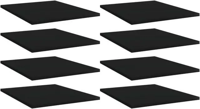 Alt view image 9 of 13 - vidaXL Floating Shelf Wall Mounted Bookshelf Board 8 Pcs Black Engineered Wood