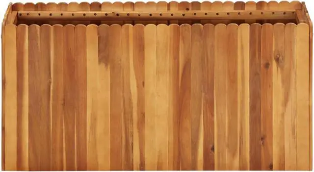 Alt view image 13 of 14 - vidaXL Raised Garden Bed Raised Flower Bed Raised Garden Box Solid Acacia Wood