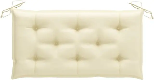 Alt view image 9 of 13 - vidaXL Bench Cushion Water Repellent Seat Cushion Cream White Oxford Fabric