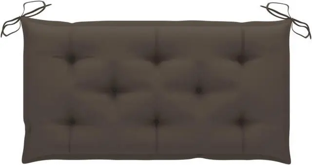Alt view image 9 of 13 - vidaXL Bench Cushion Outdoor Water Repellent Bench Cushion Taupe Oxford Fabric
