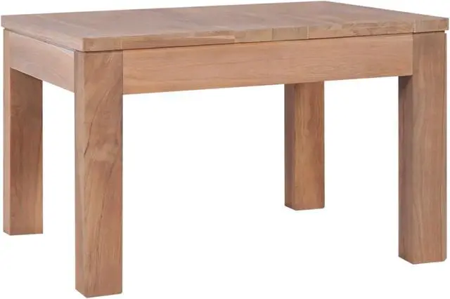 Alt view image 3 of 14 - vidaXL Coffee Table Solid Teak Wood with Natural Finish 23.6"x23.6"x15.7"
