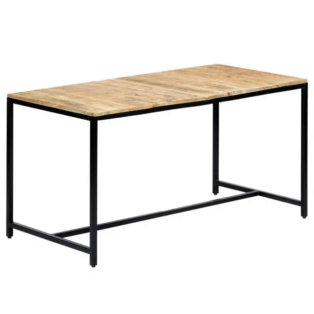 Alt view image 12 of 14 - vidaXL Dining Table Kitchen Table Dining Room Table Solid Rough Mango Wood