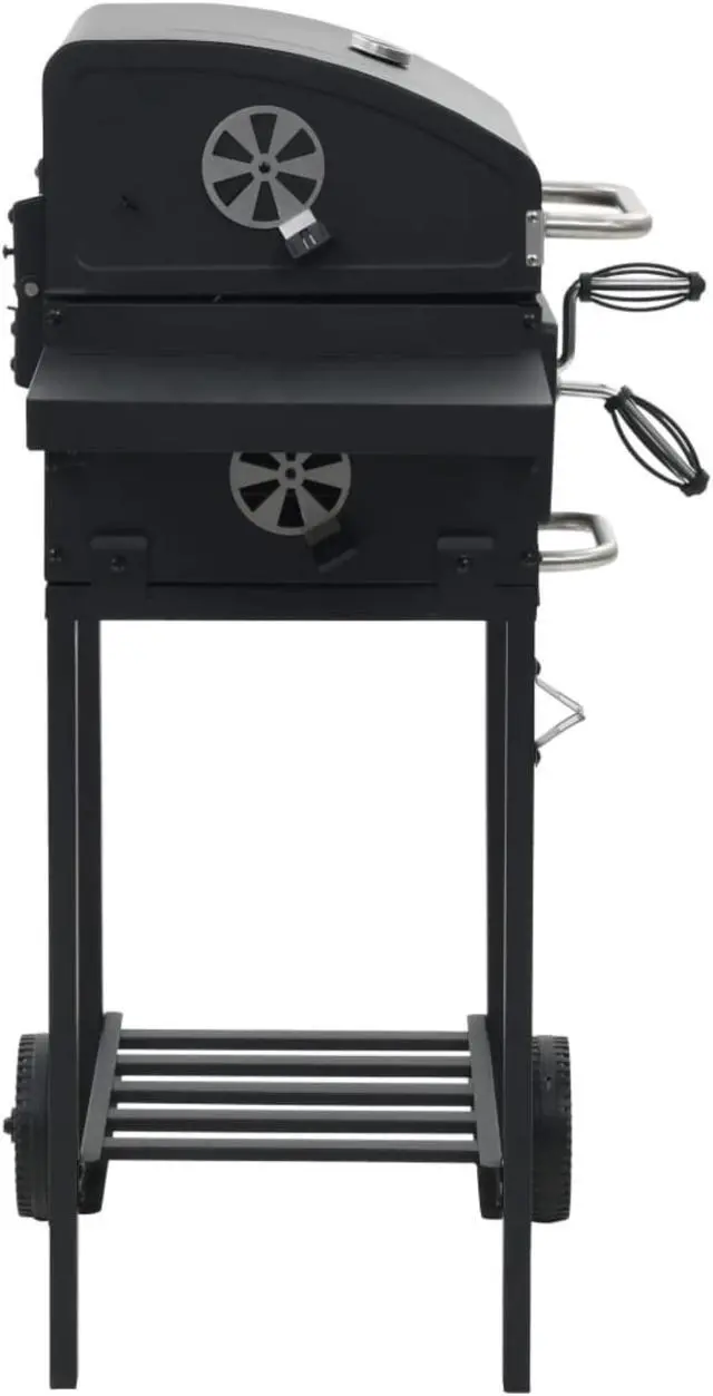 Alt view image 10 of 11 - vidaXL Barbecue Grill Charcoal Grill BBQ Grill for Outdoor Camping Picnic