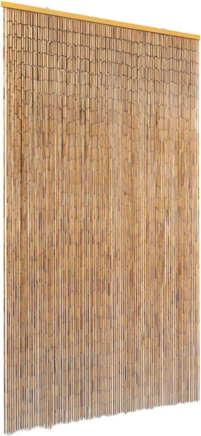 Alt view image 9 of 11 - vidaXL Insect Door Curtain Bamboo 39.4"x78.7" Anti Mosquito Protector Screen