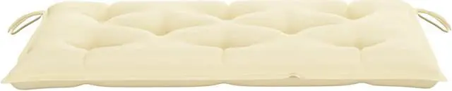 Alt view image 11 of 13 - vidaXL Bench Cushion Water Repellent Seat Cushion Cream White Oxford Fabric