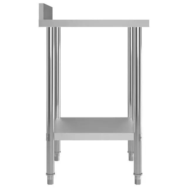 Alt view image 13 of 14 - vidaXL Work Table Stainless Steel Table for Restaurant Home and Hotel Commercia