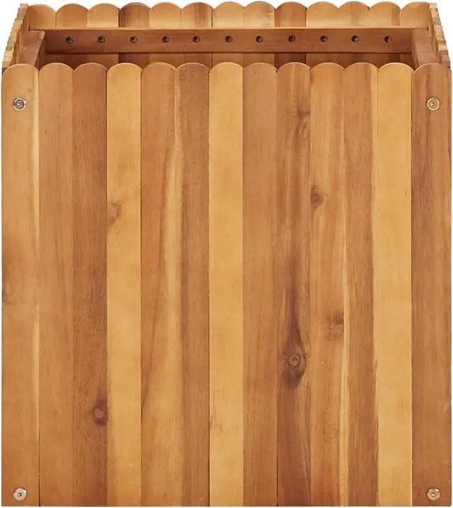 Alt view image 11 of 14 - vidaXL Raised Garden Bed Raised Flower Bed Raised Garden Box Solid Acacia Wood