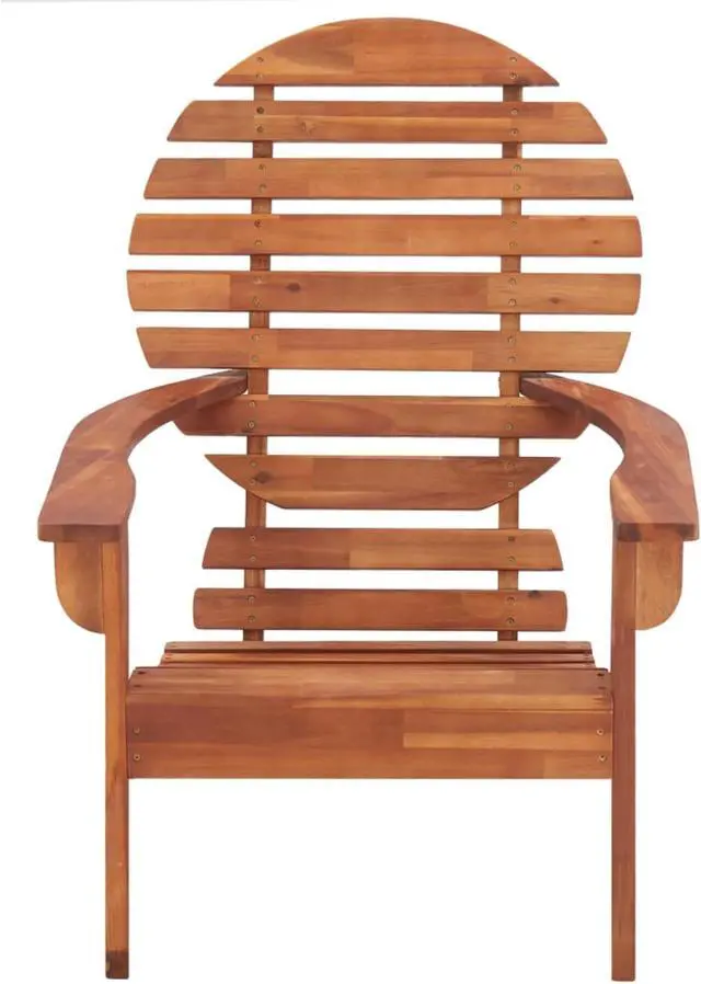 Alt view image 8 of 17 - vidaXL Folding Adirondack Chair Lawn Chair for Outdoor Porch Solid Wood Acacia