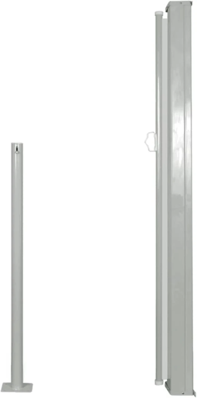 Alt view image 8 of 11 - vidaXL Retractable Side Awning 47.2"x118.1" Cream Privacy Screen Shade Blind