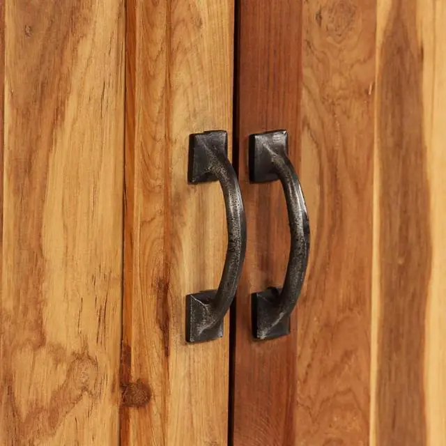Alt view image 8 of 13 - vidaXL Sideboard Buffet Console Cabinet with Storage Recycled Teak and Steel