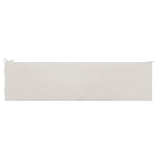 Alt view image 14 of 19 - vidaXL Garden Bench Cushion Cream 200x50x4 cm Oxford Fabric