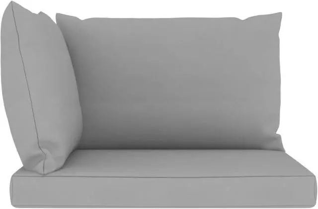 Alt view image 12 of 13 - vidaXL Chair Cushion 3 Pcs Outdoor Seat Cushion Sofa Pad Gray Oxford Fabric
