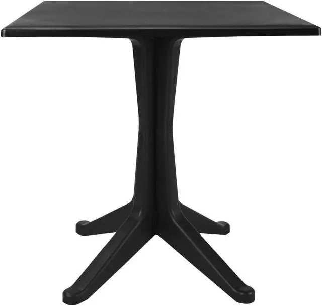 Alt view image 11 of 13 - vidaXL Patio Table Outdoor Dining Table Garden Furniture Plastic Anthracite