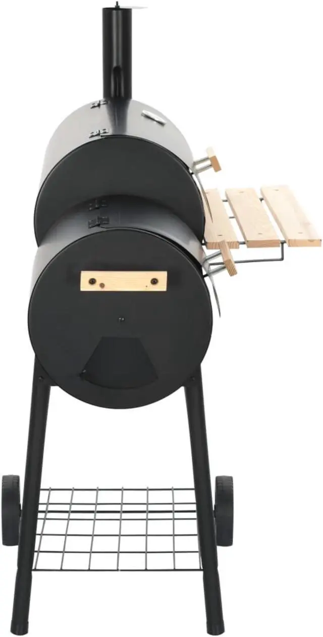 Alt view image 11 of 11 - vidaXL Charcoal Barbecue Smoker Charcoal Grill BBQ Grill for Camping Picnic