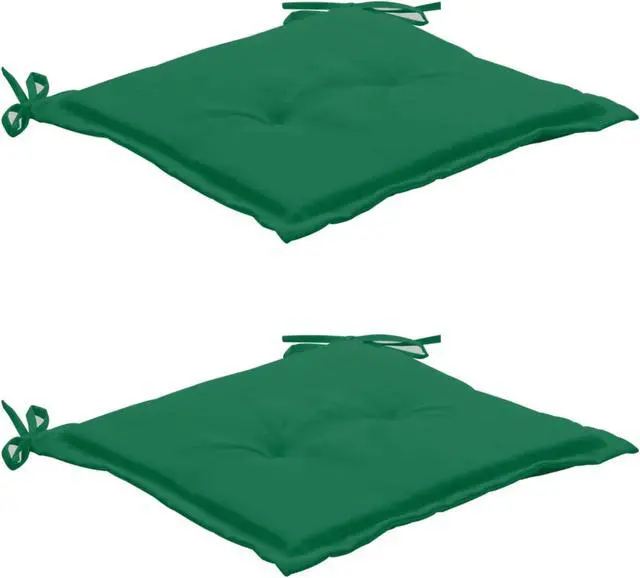 Alt view image 11 of 15 - vidaXL Chair Cushion 2 Pcs Outdoor Patio Seat Cushion Green Oxford Fabric