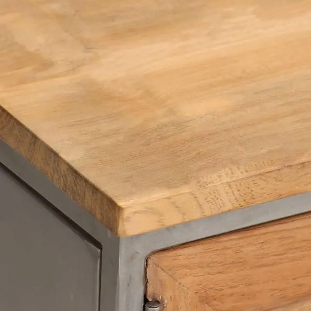 Alt view image 9 of 11 - vidaXL TV Stand TV Unit Sideboard TV Console Cabinet Recycled Teak and Steel