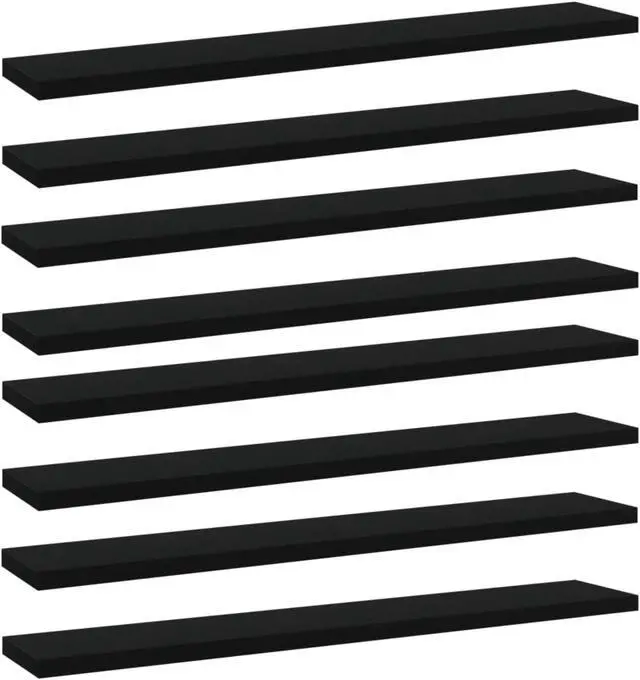 Alt view image 9 of 14 - vidaXL Floating Shelf Bookshelf Board Rack 8 Pcs Sonoma Oak Engineered Wood
