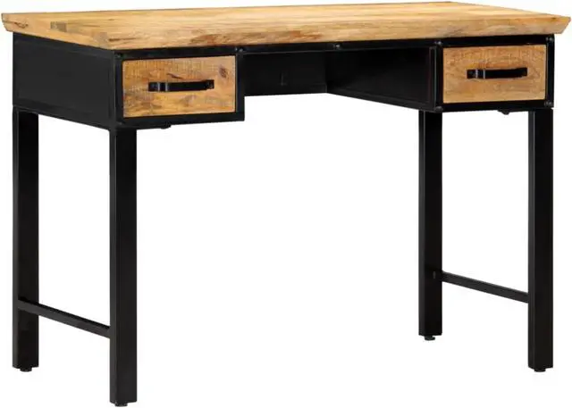 Alt view image 12 of 14 - vidaXL Writing Table Computer Desk Home Office Study Table Solid Mango Wood
