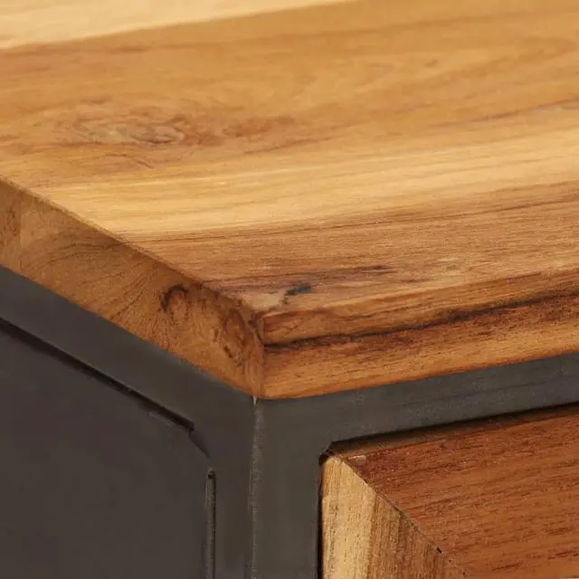 Alt view image 9 of 13 - vidaXL Sideboard Buffet Console Cabinet with Storage Recycled Teak and Steel