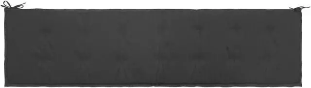 Alt view image 10 of 14 - vidaXL Garden Bench Cushion Anthracite 200x50x4 cm Oxford Fabric