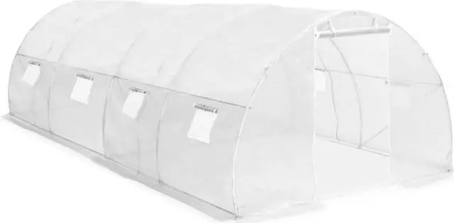 Alt view image 9 of 11 - vidaXL Greenhouse Outdoor Grow House Green House for Plant Growing Gardening