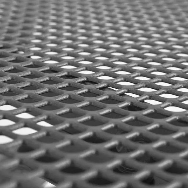 Alt view image 8 of 11 - vidaXL Patio Table Outdoor Dining Table with Mesh Design Garden Furniture Steel