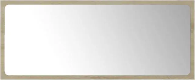 Alt view image 10 of 11 - vidaXL Mirror Vanity Mirror Wall Mounted Bath Mirror Sonoma Oak Engineered Wood