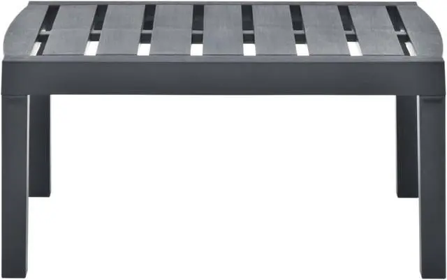 Alt view image 3 of 7 - vidaXL Lounge Table Anthracite 30.7"x21.7"x15" Plastic