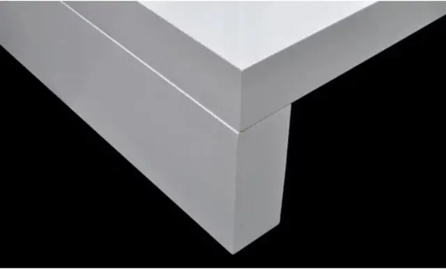 Alt view image 12 of 13 - vidaXL Coffee Table End Table Accent Sofa Table with Glass Tabletop White