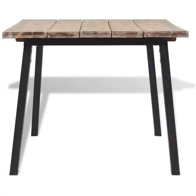 Alt view image 13 of 20 - vidaXL Dining Table Kitchen Table Wooden Dining Room Table Solid Acacia Wood