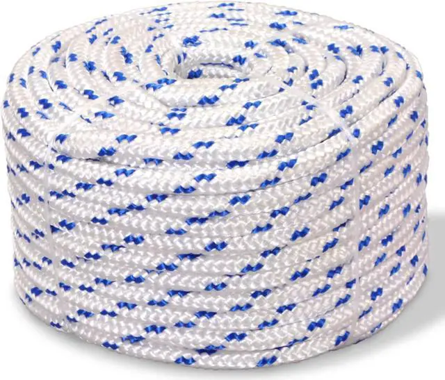 Alt view image 5 of 6 - vidaXL Marine Rope Boat Rope for Marine Boat Rigging Lines Polypropylene White