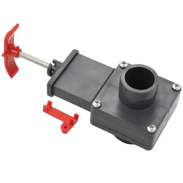 Alt view image 13 of 13 - vidaXL 2x Pool Gate Valve 1.5"  Black Swimming Pool Valve Pool Ball Valves