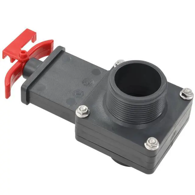 Alt view image 12 of 13 - vidaXL 2x Pool Gate Valve 1.5"  Black Swimming Pool Valve Pool Ball Valves