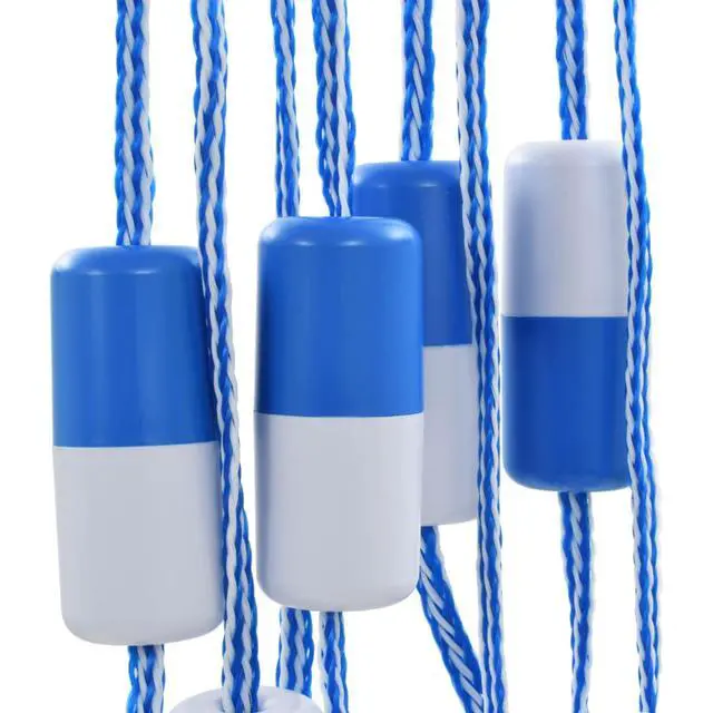 Alt view image 13 of 13 - vidaXL Pool Rope Divider Swimming Pool Rope with 9 Floats and 2 Hooks 6.4'