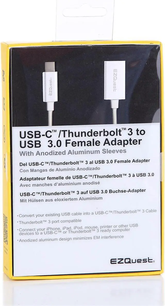 Alt view image 6 of 7 - EZQUEST USB-C to USB-A 3.0 Female Adapter - X40099