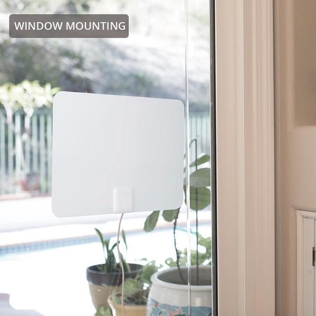 Alt view image 16 of 20 - ANTOP Paper Thin AT-101B Indoor HDTV Antenna Smartpass Amplified AT101B