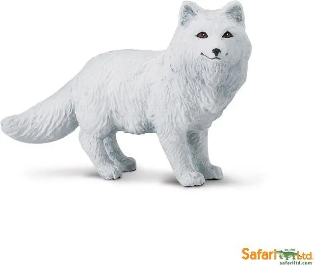 Alt view image 5 of 5 - Wild Safari North American Wildlife Arctic Fox Safari Ltd Animal Toy Figure