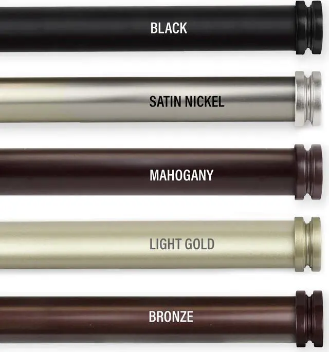 Main image of 1 inch Knop Curtain Rod 160-240" - Gold