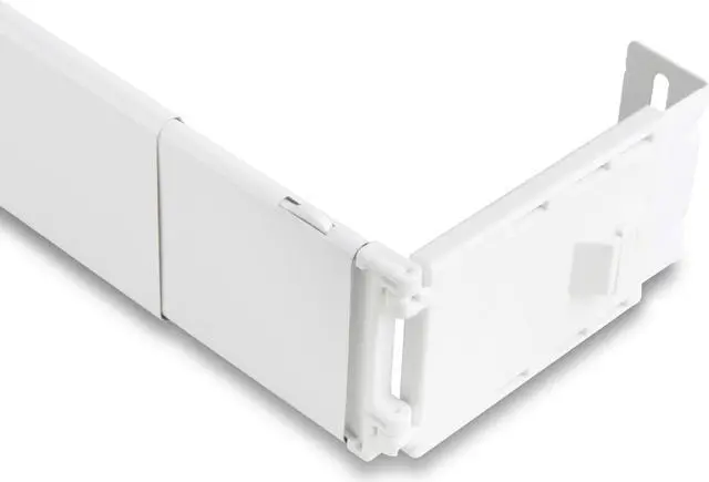 Main image of Wide Pocket Curtain Rod 48-84 inch - White