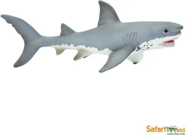 Alt view image 9 of 9 - Safari 275029 Great White Shark Animal Figure