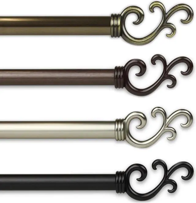 Main image of 13/16 inch Mosey Curtain Rod 120-170" - Cocoa