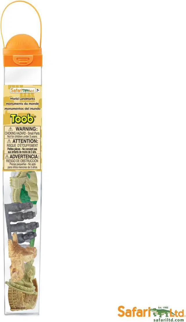 Alt view image 4 of 4 - Toobs World Landmarks Safari Ltd Set Educational Kids Toy Figure