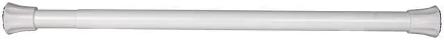 Main image of 1 inch Twist-Lock Spring Tension Rod 19"-28", White