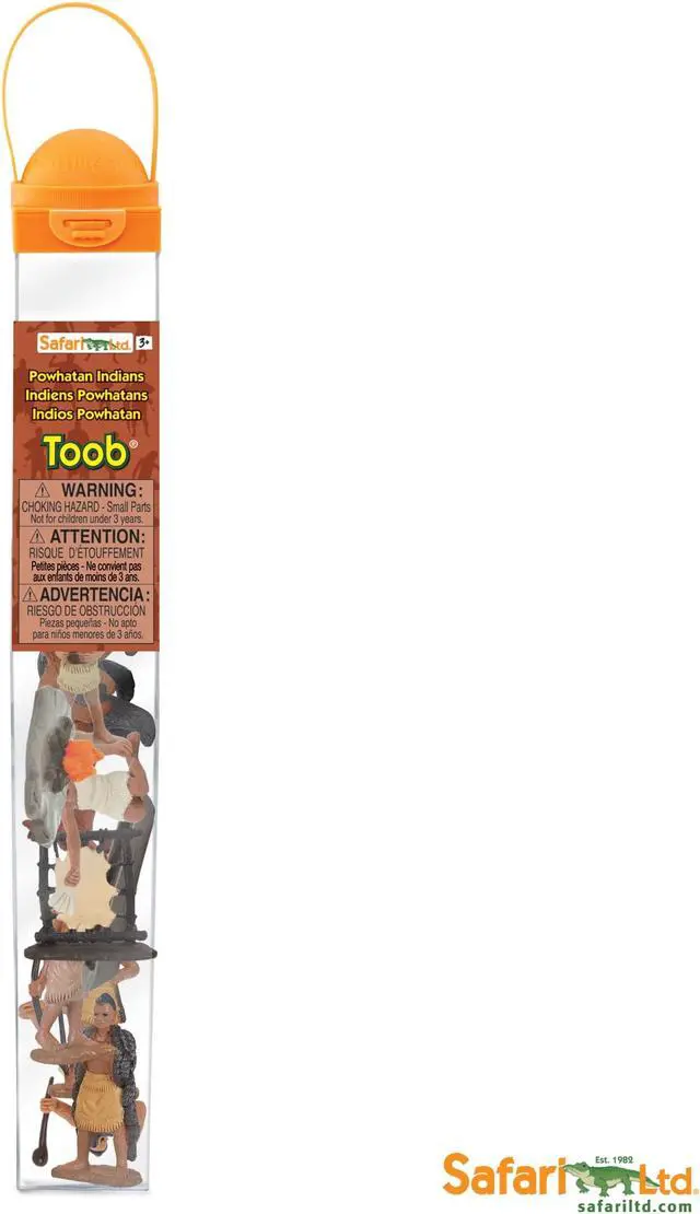 Alt view image 4 of 4 - Toobs Powhatan Indians Safari Ltd Set Educational Kids Toy Figure