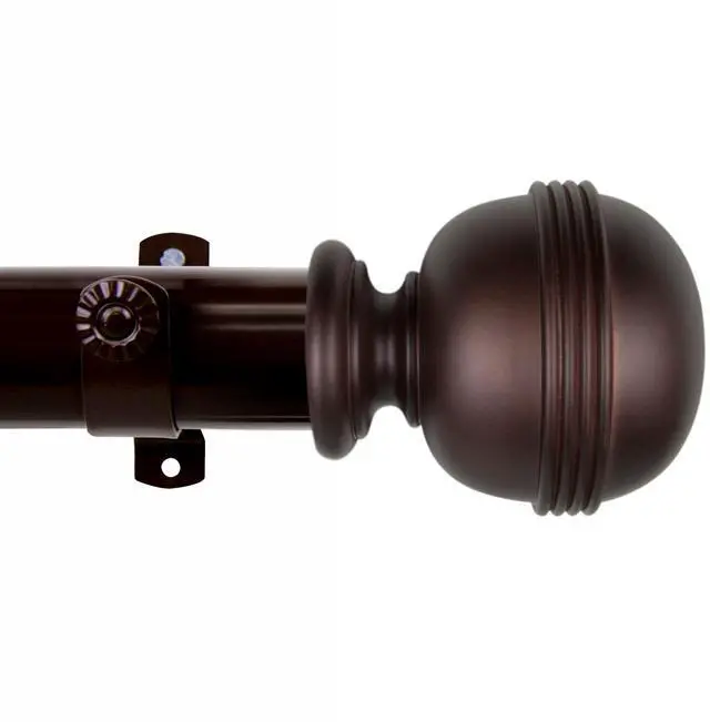 Main image of Victor Curtain Rod 1.5 inch 66" - 115" long - Cocoa