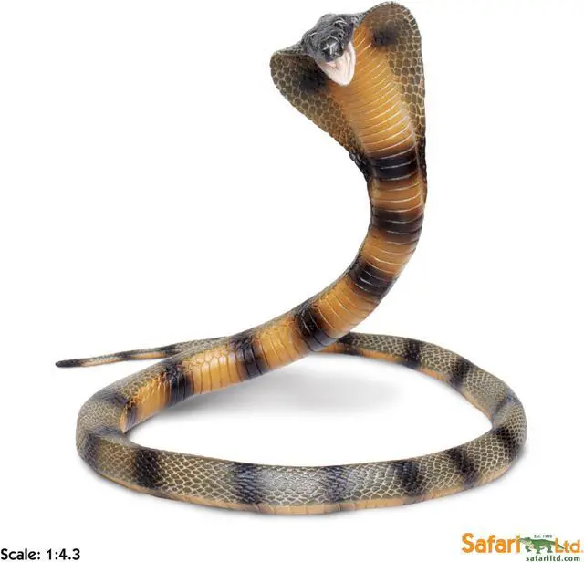 Alt view image 12 of 13 - Safari 260329 Posable Coiling Cobra Animal Figure