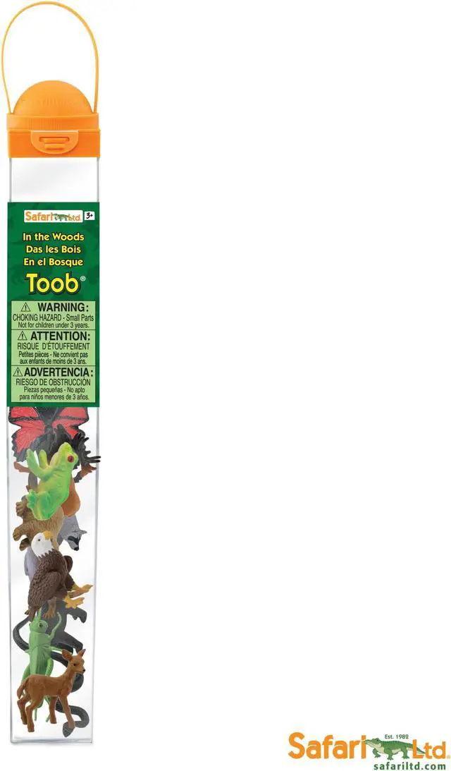 Alt view image 6 of 6 - Toobs In the Woods Safari Ltd Set Educational Kids Toy Figure