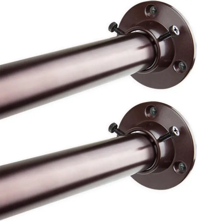Main image of 1 inch Adjustable 48-84" Room Divider/Closet Rod (Rod and Socket Set) - Bronze