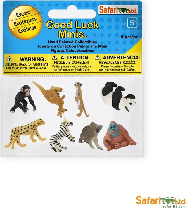Alt view image 4 of 4 - Exotic Fun Pack Mini Good Luck Figures Safari Ltd