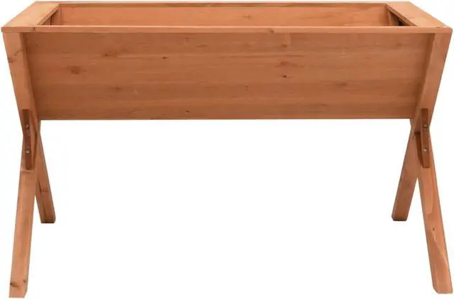Alt view image 4 of 11 - vidaXL Planter Handmade Flower Box with Legs Wooden Plant Box Solid Firwood